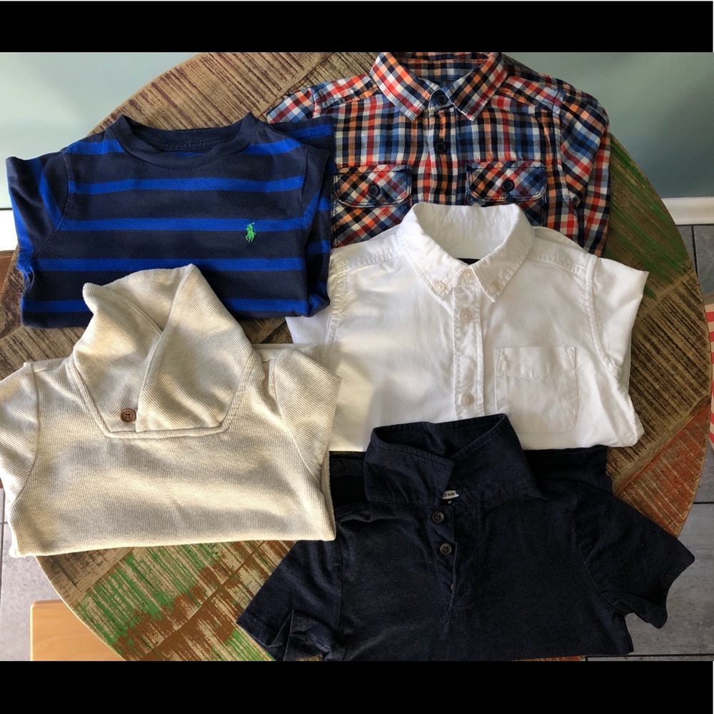 Lot of 5 boys shirts-size 4T
